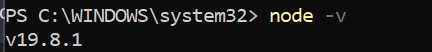 node version
